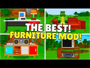 THE BEST FURNITURE MODS For Minecraft Pocket Edition Bedrock (MCPE, PC, Xbox, Switch, Playstation)