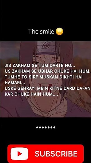 smile in pain poetry 🥲#sadpoetry #animepopular #itachiuchiha #naruto #jiraya