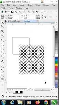simple pattern design in coreldraw easy to make #trbahadurpur #coreldraw