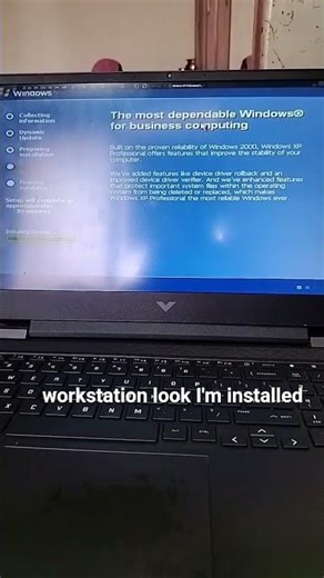 i installed windows xp on VMware workstation
