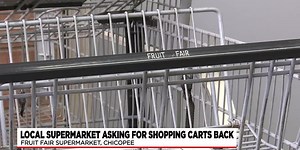 Chicopee grocery store seeking help finding dozens of missing shopping carts