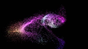 Abstract Colorful Particle Motion Background | Premium Stock Video Footage
