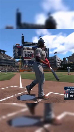 JOSE RAMIREZ CRUSHES MASSIVE HOMERUN VS TIGERS! #mlb #mlbtheshow #baseball #playful