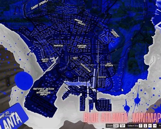 Fivem Blue Atlanta Minimap: ESX & Qbcore Ready Design, Drag and Drop - Etsy