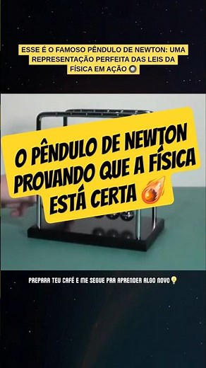 um dos fenômenos mais impressionantes da física! o pêndulo de Newton 🤯