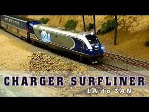 HO Scale Charger Surfliner Model Train LA to San Diego