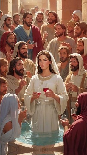 Jesus Turns Water into Wine – His First Miracle at the Wedding in Cana #biblestories #jesus