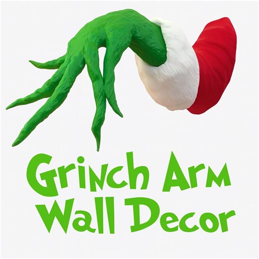 3d Printed Grinch Hand - Ornament Holder - Wall Decor - Etsy Canada