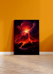 Lava Flow Chart | Volcano Poster | Volcanic Eruption Poster - Etsy