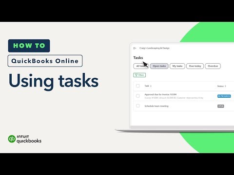 How to use tasks in QuickBooks Online