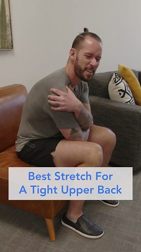 Effective Stretch for Tight Upper Back - Seated Twist Tutorial
