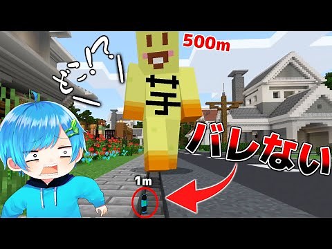 500m巨人vs小人でマイクラかくれんぼしたら想像を絶するとんでもない結果になったwww【マイクラ あっきぃ まひとくん 】