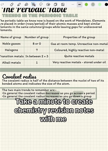 Effective Chemistry Revision Notes Creation
