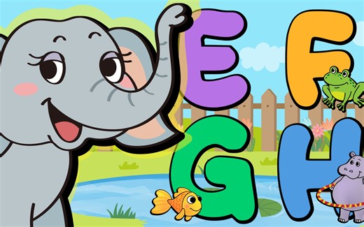 唱歌学英语｜EFGH字母歌｜少儿英语启蒙｜宝宝早教歌曲｜自然拼读｜Awesome Kids Songs