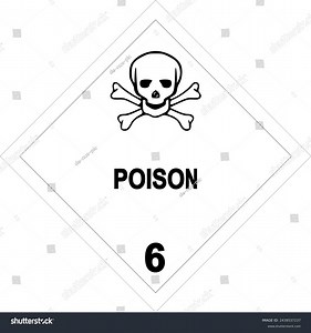 Adr Class 6 Sign Toxic Poison Stock Vector (Royalty Free) 2438537237 | Shutterstock