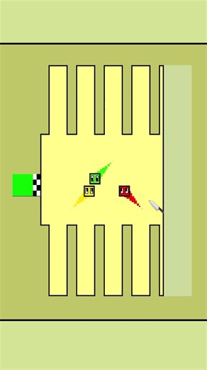 Epic Square Race! | #short #squarerace #squareracegame #racingsquares