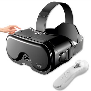 VR Headset for Phone with Controller,Adjustable 3D Glasses Compatible 5~7 inch,Anti-Blue Eyes Protected HD Lenses,for Mobile Games & Movies(Exquisite packaging paper)