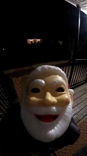 Creepy Santa Caught on Camera at Night #short
