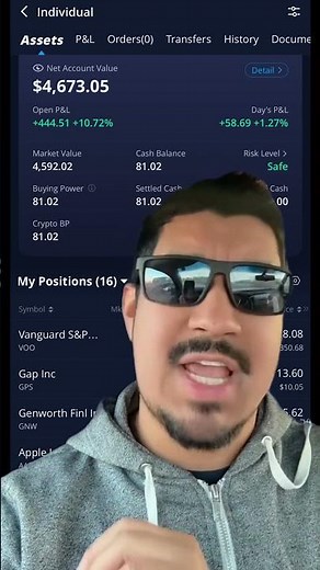 $100 to $1,000,000 Webull Account and Documenting the Process #shorts