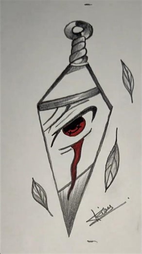 Madara Uchiha Eye Drawing 🔥 | Naruto Pencil Art Reveal #shorts