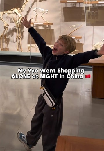 My 9yo Went Shopping ALONE at NIGHT in China 🇨🇳 | shopping