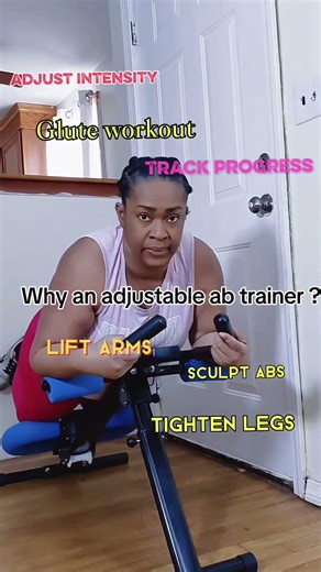 ADJUSTABLE AB TRAINER — SMART HOME WORKOUT #workoutathome #quickexercise #coreworkout