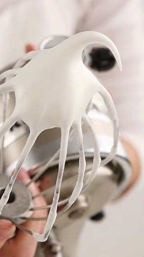 French meringue is a simple type of meringue made with egg whites, cream of tartar, and sugar. The ingredients are whipped together until they are light and fluffy, and stiff peaks form on your beater. Get the recipe: bit.ly/47nMs7k | Martha Stewart