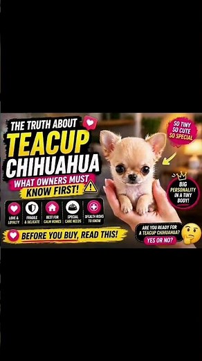 🐶 The Truth About Teacup Chihuahua Puppies – What Owners Must Know First 💖