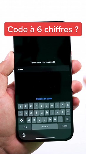 Trouver et créer des codes à 6 chiffres pour iPhone