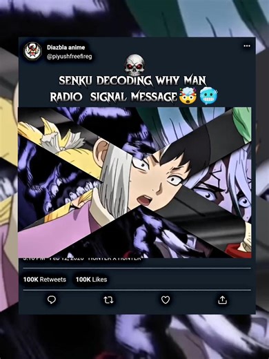 SENKU DECODING WHY MAN RADIO SIGNAL MESSAGE🥶🤯