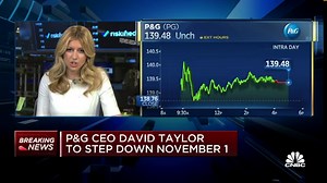 P&G CEO David Taylor to step down November 1