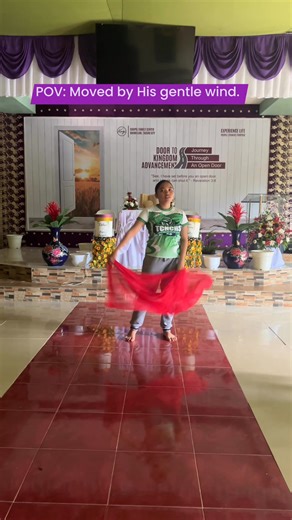 The veil moves, and so does my spirit — led by His gentle wind. #WorshipInMotion #DanceMinistry #ForHisGlory | Chairo In Worship