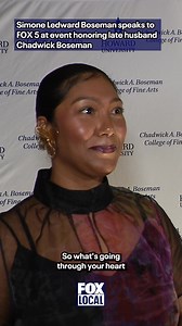 34K views · 657 reactions | Simone Ledward Boseman spoke with FOX 5’s Marissa Mitchell during an event that honored her late husband Chadwick Boseman | Fox 5 DC | Facebook