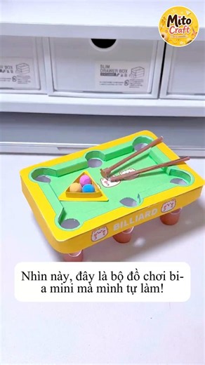 DIY Mini Pool Table - #diy #handmade #craft