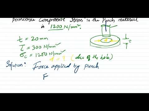 Stress-Strain Analysis for Blanking | Numericals on Sheet Metal | GATE Questions on Sheet Metal