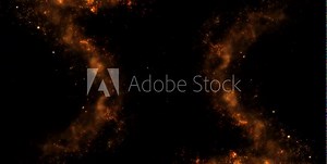 Golden particles, glittering dots animated on Transparent background. Gold dust Loop Transparent Video v02