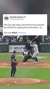 One year ago today, THIS Aaron Boone ejection happened.This was WILD#Yankees #newyorkyankees #yankeesbaseball #nyy #mlb #mlbbaseball #baseball #boone #aaronboone #lazdiaz #whitesox #chicagowhitesox | Fireside Yankees - Empire Sports Media