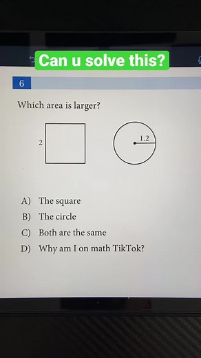 Square vs Circle: Which Area is Larger?