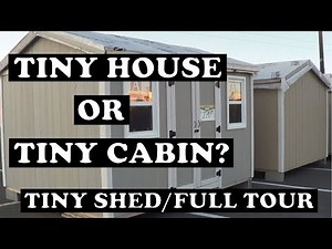 Tiny House or Tiny Cabin?? | Tiny Shed Full Tour 10x12