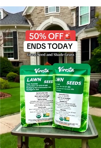 Exclusive 50% Off Grass Seed Sale Ends Today