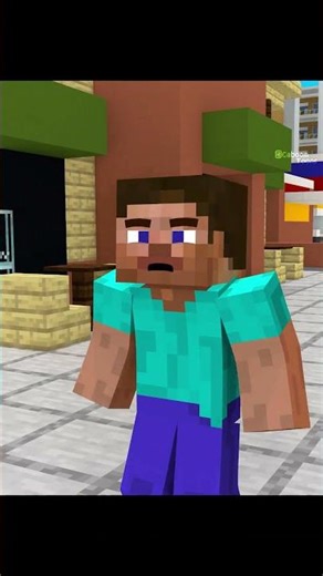 Steve and Alex Adopt Baby Zombie 🥰 #shorts #minecraft