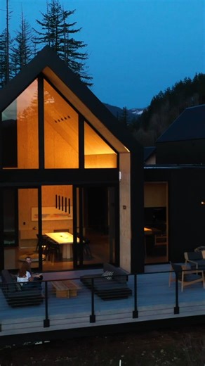 This is what Mass Ply makes possible. Structural walls that carry the roof. Vaulted ceilings built fast. Wood that delivers strength, fire resistance, and a warmth you feel the moment you step inside. When a home goes up this quickly and still feels grounded, that’s the difference. | Freres Wood