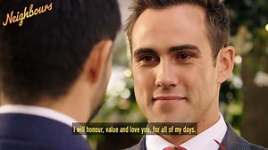 346K views · 932 reactions | The countdown continues to Pierce and Chloe's wedding so this week we are throwing back to one of our all-time favourites Aaron & David's!  | Neighbours UK | Facebook
