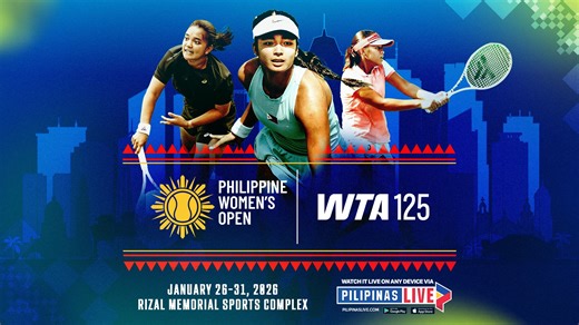 IT'S OUR MOMENT TO RISE 🇵🇭🎾 Be there when history is served as the WTA Open make its debut in the Philippines! Catch all the intense tennis action in the Philippine Women's Open from January 26-31 here on #PilipinasLIVE! #SportsNatinTo #PhilippineOpen #PhilippineWomensOpenonPilipinasLIVE | Pilipinas Live