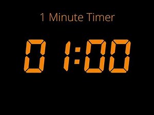 ⏱️ 1 Minute Timer – Simple Countdown (60 Seconds)