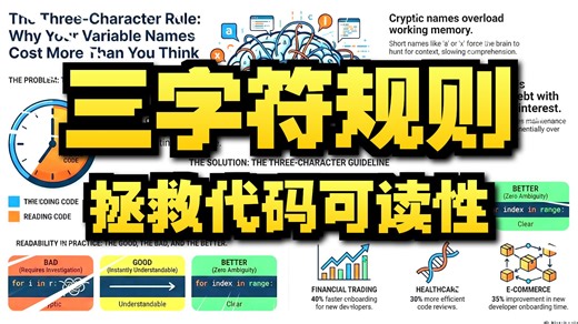 🎙️ The Three-Character Variable Rule for Clean Code