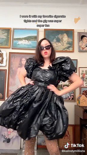 Trash Bag Dress Outfit Ideas for DIY Fashion Design