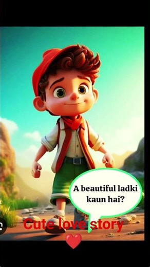 "Ek Cute Cartoon Love Story 💕 | Heart Touching Short Story"