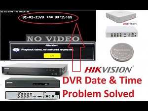 hikvision dvr Date and time Problem