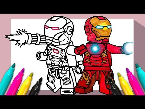 LEGO Iron Man War Machine Coloring page | Coloring for Kids